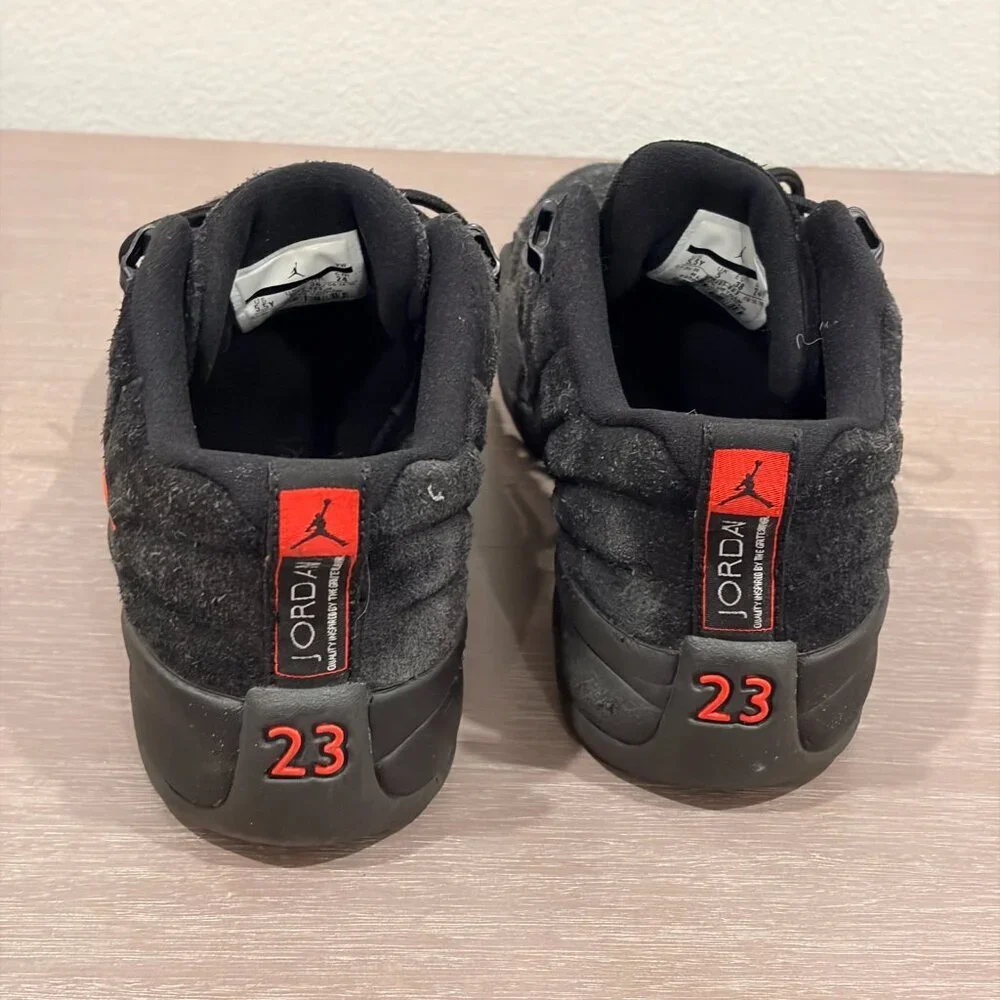 2017 Air Jordan 12 Retro Low BG 'Black Max Orange'
